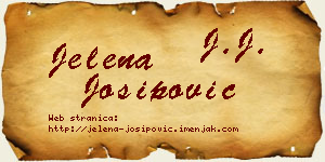 Jelena Josipović vizit kartica